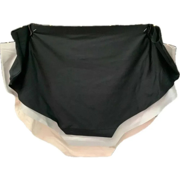 New Balance XL Blush-Black-Gray Bonded Seamless No Show Hipster Panties-3 Pk - Picture 3 of 4